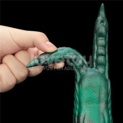Вібростимулятор - Double-Claw Vibrating Silicone Dildo Savage Charm Sex Aura Київ - фото 5