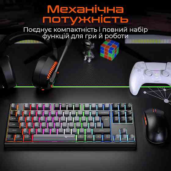 Клавіатура бездротова Meetion MK14 Black (MT-MK14-A-RUA) ( 18766 ) Харків