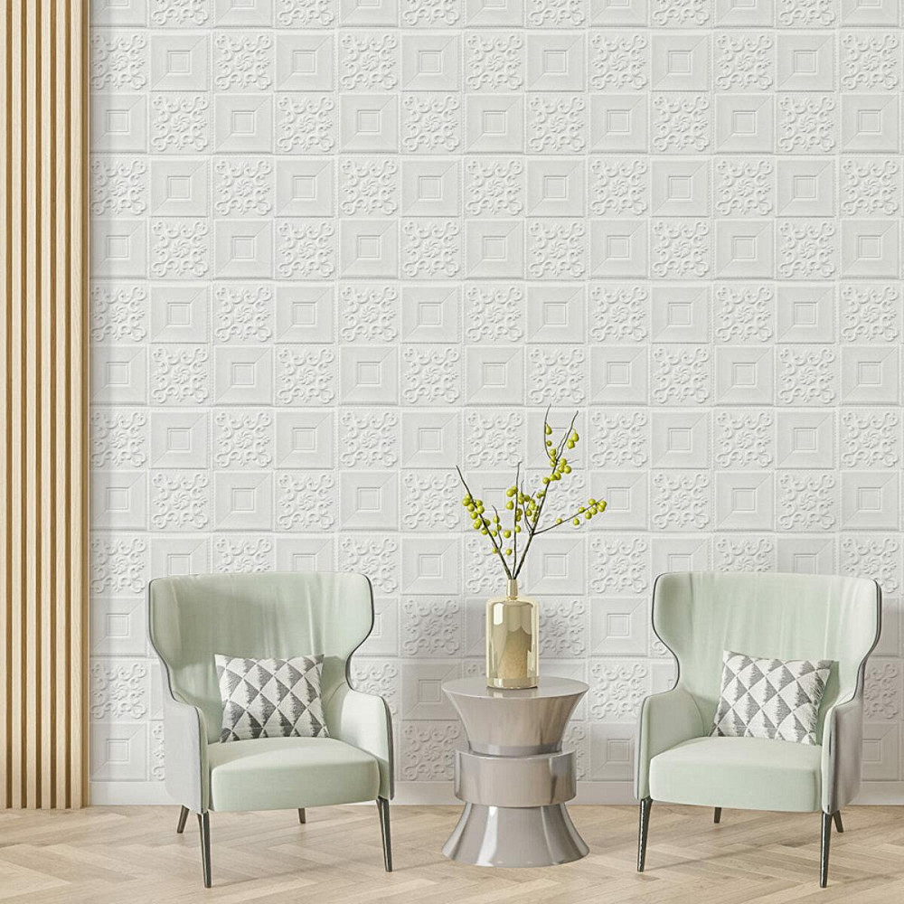 Самоклеющаяся декоративная потолочно-стеновая 3D панель фигуры 700x700x5мм (114) SW-00000006 Днепр - изображение 5