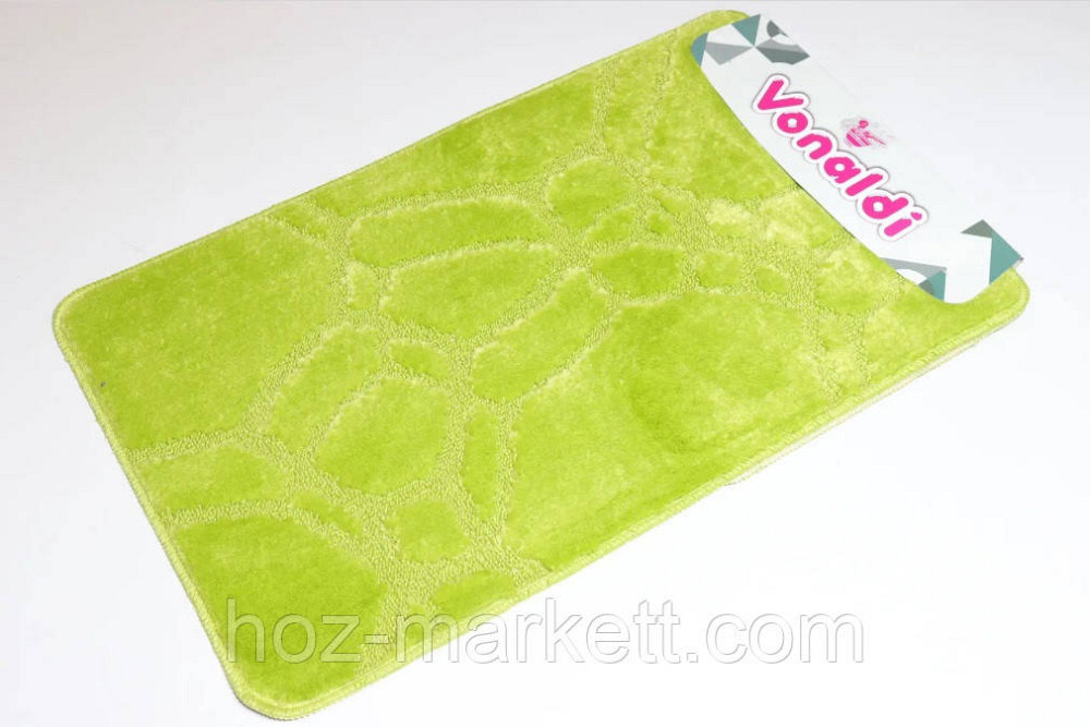 Коврики для ванной и туалета салатовый производство Турция 80 х 50 см и 50 х 40 см Харьков - изображение 1