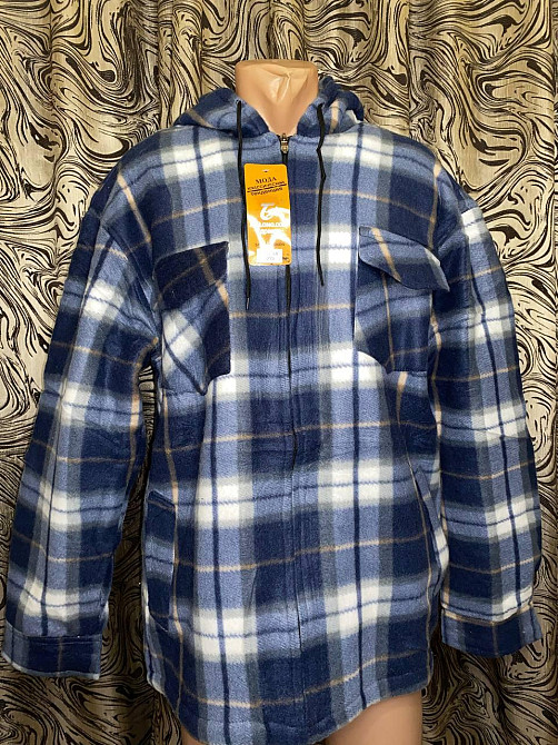 Рубашка с капюшоном лесоруб теплая мужская на меху батал 70 в розницу Одесса - изображение 8