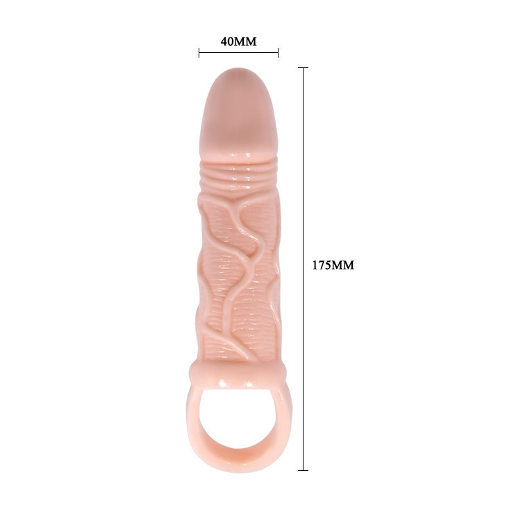 Насадка на член - Pretty Love Carson Vibrating Penis Sleeve Flesh Sex Aura Київ - фото 5