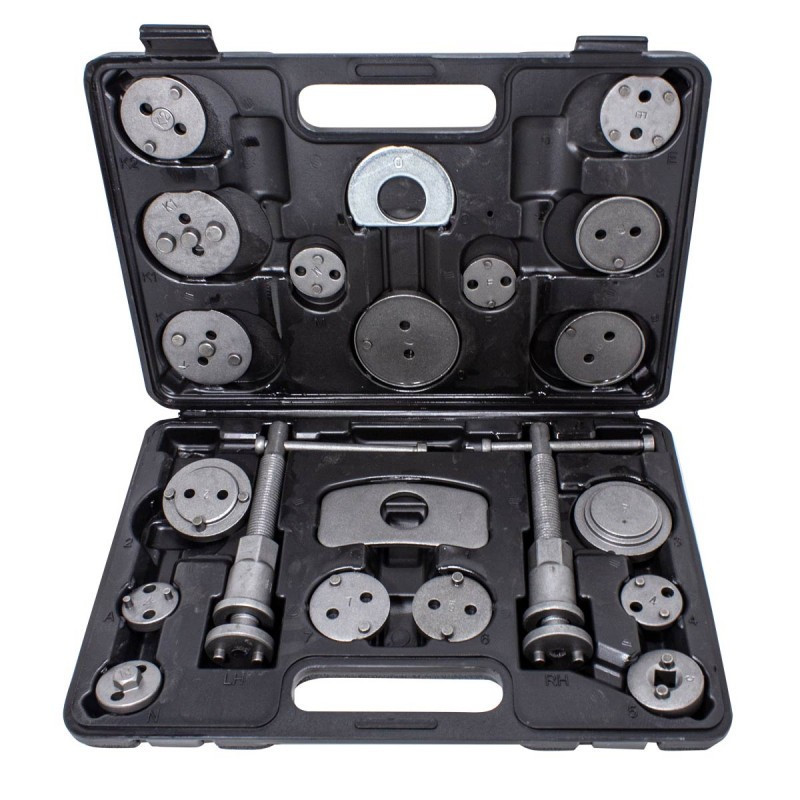Набір для обслуговування гальмівних циліндрів 21 предмет (право/лівосторонній привод), у кейсі FORCEKRAFT FK-65806 Одеса - фото 3