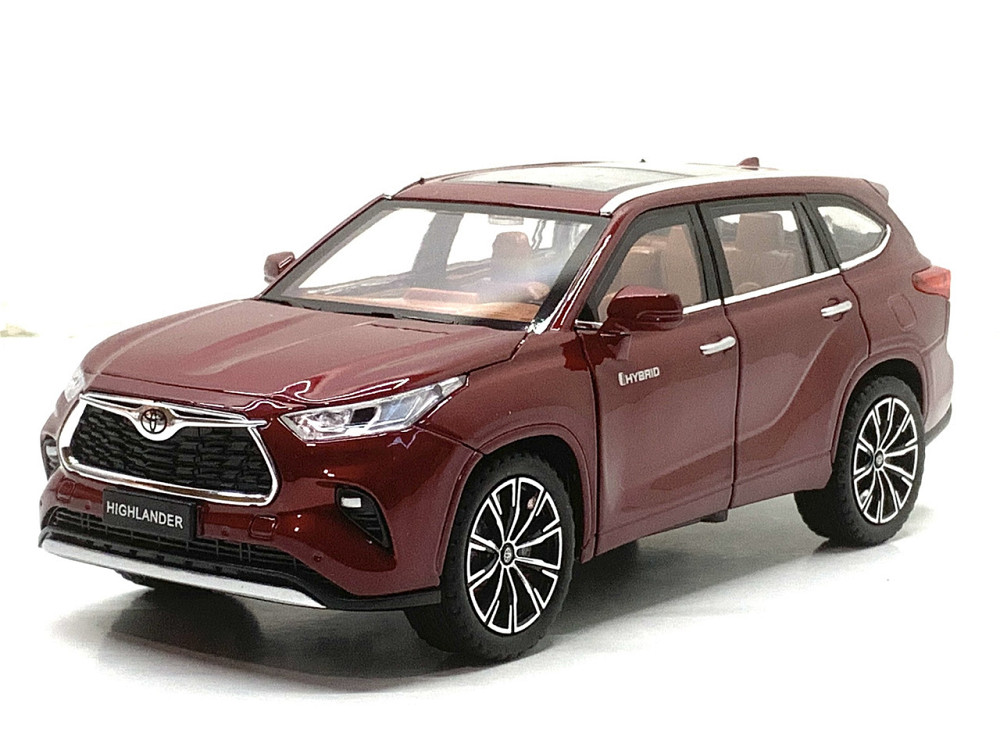 Машина Автосвит Toyota Highlander инерционная открываются двери капот багажник 21см Бордовий (AP-2024) Чернігів - фото 1