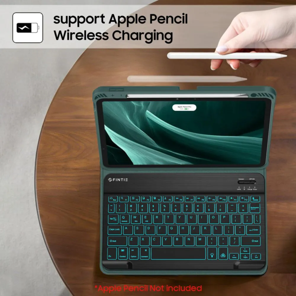Чохол-клавіатура Fintie для iPad Air 11" M4/M3/M2 та Air 4/5, Bluetooth, 7 кольорів підсвічування, магнітна клавіатура Київ - фото 9