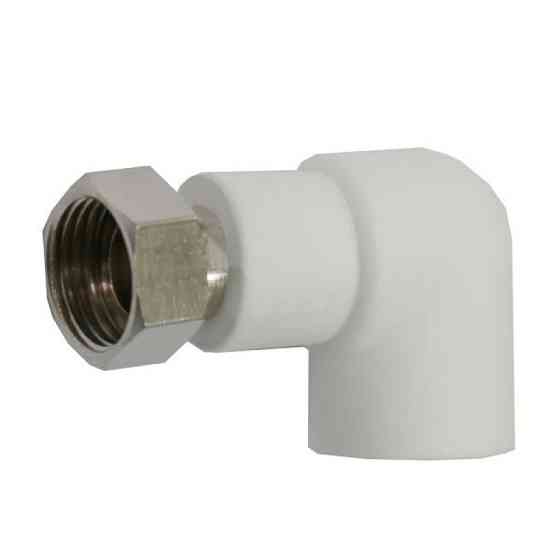 PP-R Кут поліпропіленовий з накидною гайкою 20х1/2''в Харків