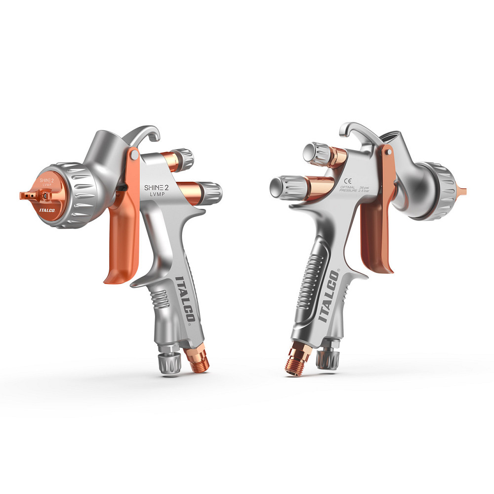 Пістолет фарбувальний пневматичний LVMP верх.пласт.бачок 600мл, форсунка-1,4мм  ITALCO SHINE-2-1.4LM Одеса - фото 2