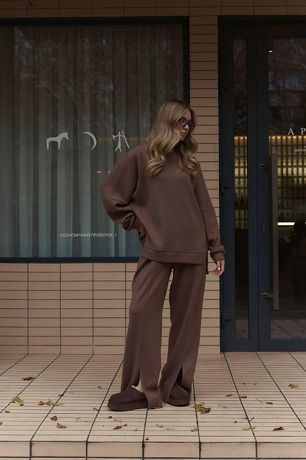 Женский теплый базовый костюм двойка из двухсторонней ангоры Одесса - изображение 6