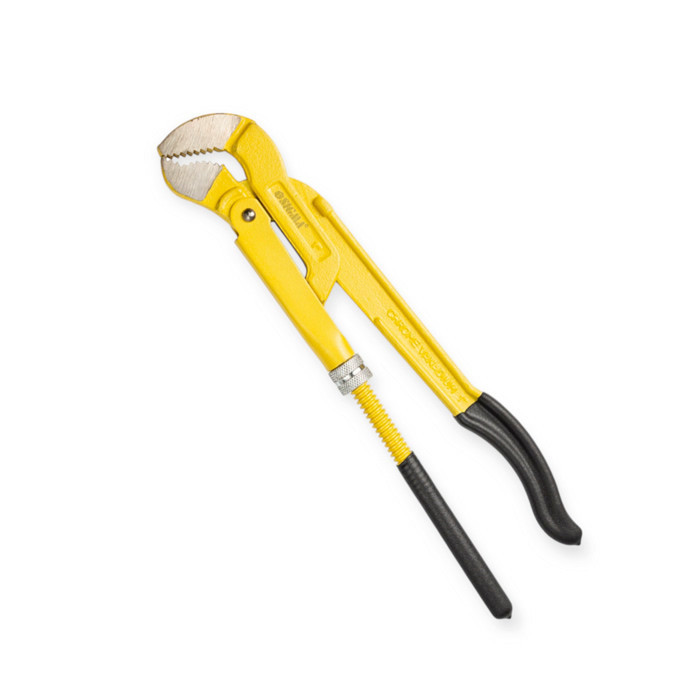 Ключ трубний важільний (газовий) S-подібні губки 1,5" (до 38 мм) CrV Мукачево - фото 1