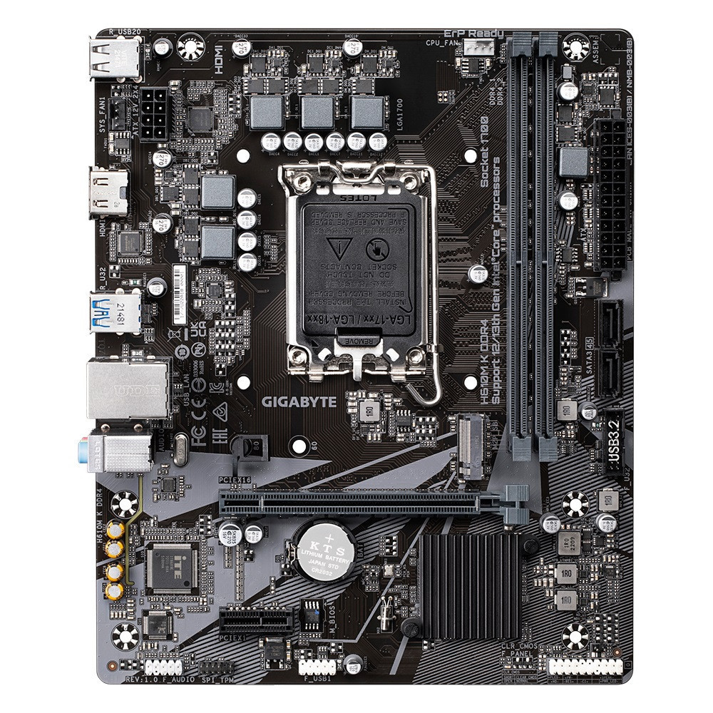 Материнська плата Gigabyte H610M K DDR4 Socket 1700 ( Для настільного ПК ) Харків - фото 2