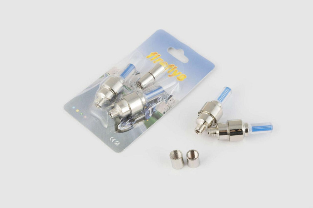 Ковпачок на ніпель колеса (синій), що світиться (у комплекті 2 шт) Мукачево - фото 1