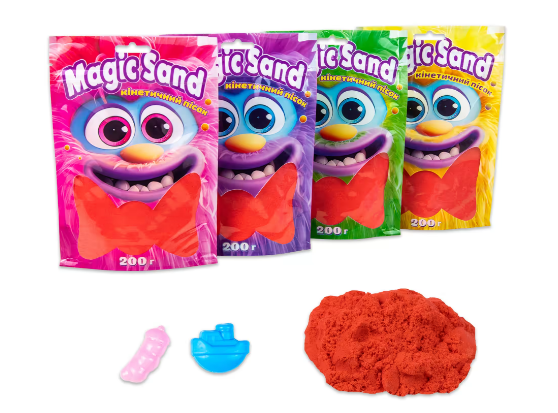 Magic sand в пакеті 39401-6 червоний, 0,200 кг, шт Київ - фото 1
