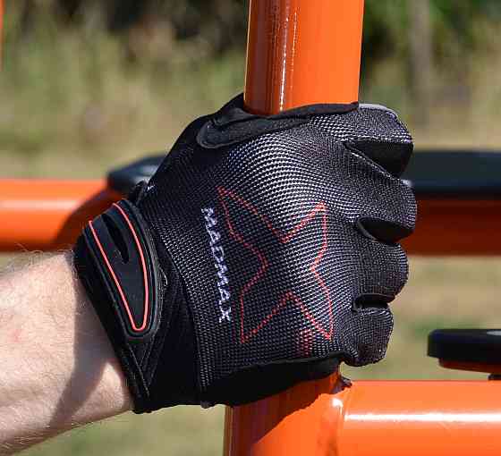 Рукавички для фітнесу MadMax MXG-103 X Gloves Black/Grey S Киев