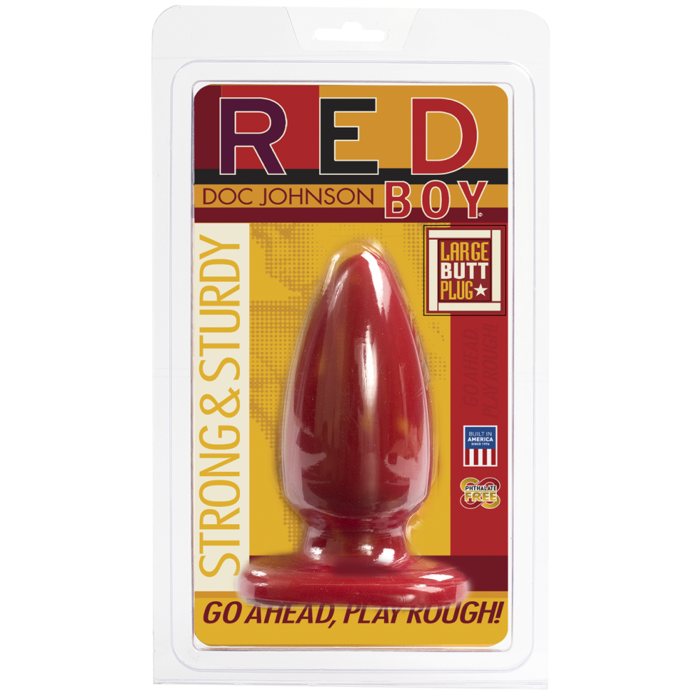 Анальна пробка-втулка Doc Johnson Red Boy - Large 5 Inch, макс. діаметр 5,5 см Sex Aura Київ - фото 2