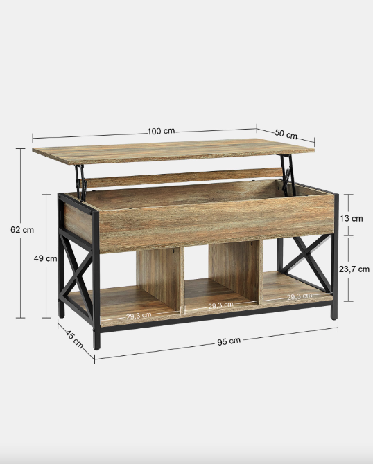 Стіл трансформер Leobert Elias в стилі Loft натуральний Киев - изображение 3