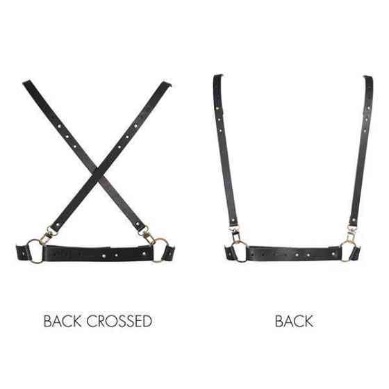 Портупея Bijoux Indiscrets MAZE - X Harness Black, экокожа Sex Aura Киев