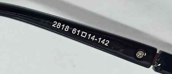 Брендові чоловічі стильні окуляри краплі чорні в сірому металі 2818 Київ