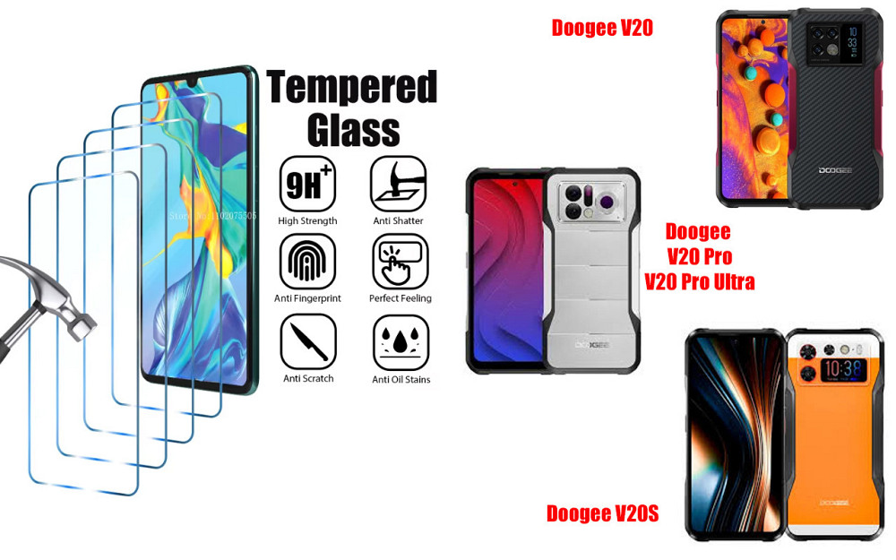 Защитное стекло ArmorGlass для Doogee V20, V20 Pro, V20S, V20 Pro Ultra – устойчивое к царапинам и ударам Киев - изображение 1