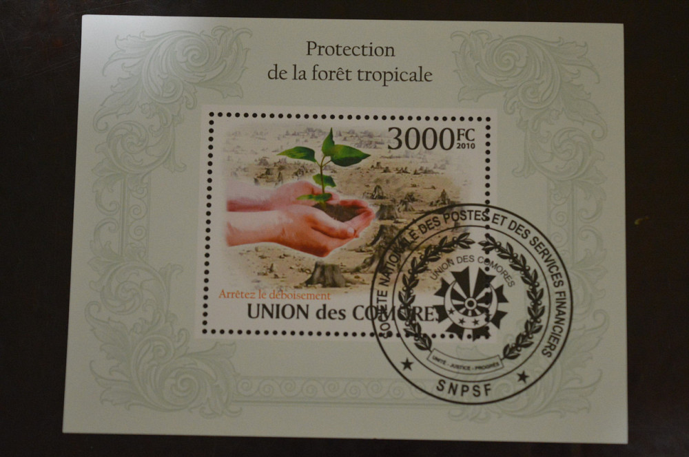 Коморы. Марки. Фауна. Блок. 2010 год (В-5) Полтава - изображение 1