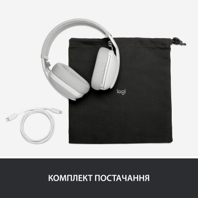 Наушники Logitech Zone Vibe 100 Wireless Off-White (981-001219) Винница - изображение 3