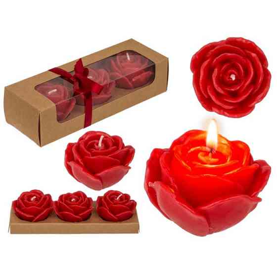 Набір свічок троянда Red colored candle Sex Aura Київ