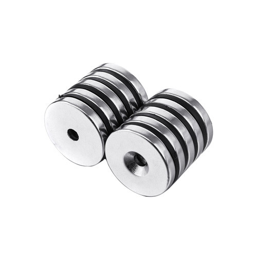 Магниты неодимовые крепежные 12x3мм N50 с отверстием зенковкой 4мм 10шт Винница - изображение 1