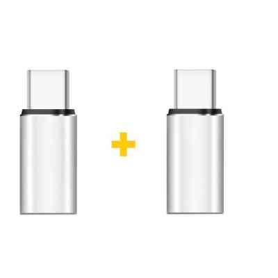 Переходник Lightning F to USB-C M 2PCS silver XoKo (XK-AC025-SL2) Винница