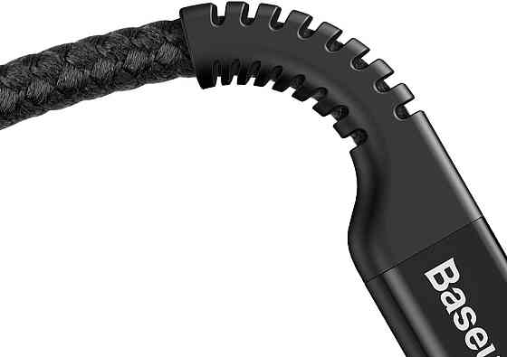 Кабель Lightning Baseus Fish eye Spring Data USB-Lightning CALSR-01 (Чорний, 1м) Николаев