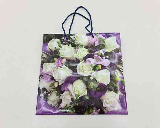 Пакет паперовий подарунковий квадратний 23*24*10 (артKV-093) (12 шт.) Харків