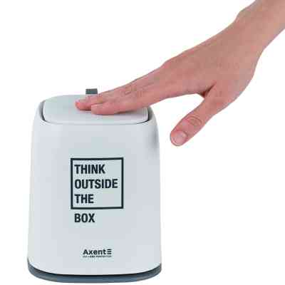 Кошик для паперів Axent Настільний контейнер для сміття, прямокутний, білий (2133-21-A) Вінниця