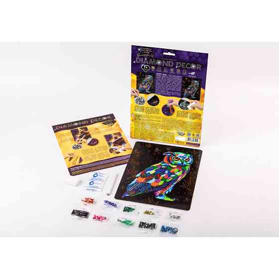 Набір креативної творчості Діамантова сова DD-01-09 "DIAMOND DECOR" Вінниця