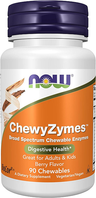 Пищеварительные ферменты NOW ChewyZymes 90 chewables Луцк - изображение 1
