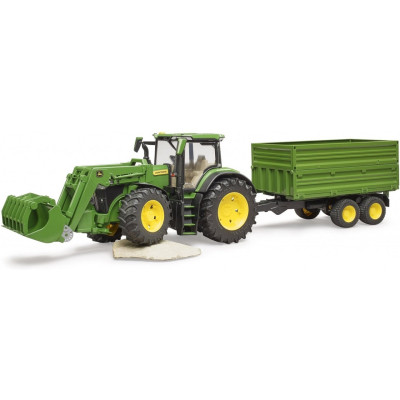 Спецтехника Bruder трактор John Deere 7R 350 с погрузчиком и прицепом (03155) Винница - изображение 4