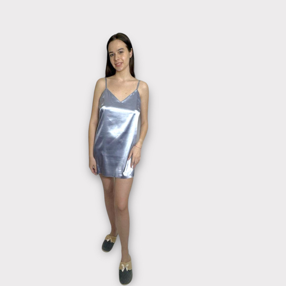 Комплект ночная рубашка с халатом Серый S Харьков - изображение 7