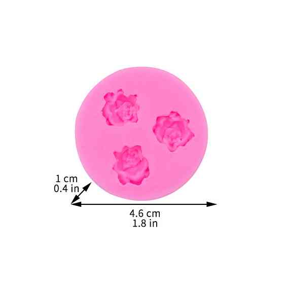 Молд для мастики Розы 46 мм розовый Киев