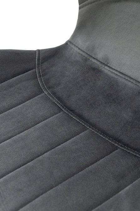 Стілець Леон  чорний/велюр темно-сірий Київ - фото 7