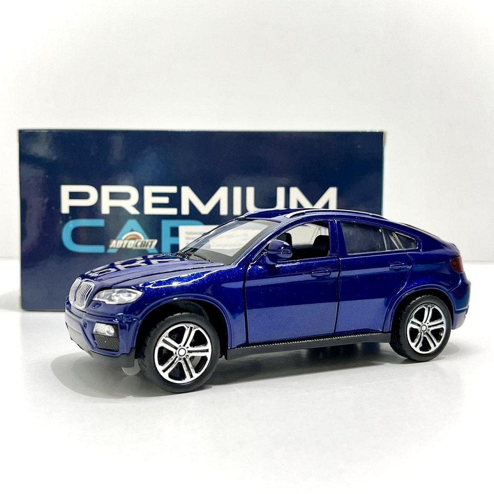 Машина джип Автосвіт BMW x6 металева інерційна 14см Синя (AP-1759) Чернігів - фото 8