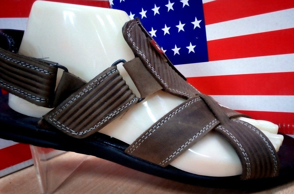 Мужские кожаные сандалии Adidas Киев - изображение 2