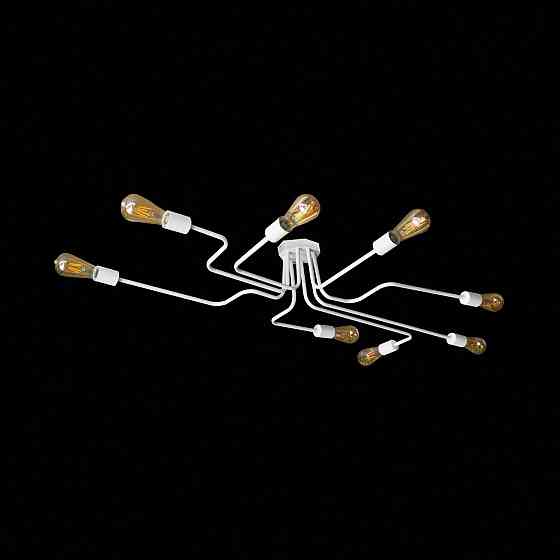 Стельова люстра павук біла на 8 ламп Maze NL 13060/8W Одеса