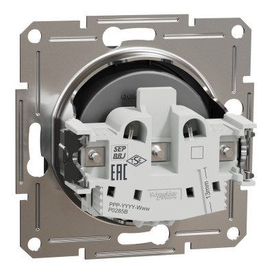 Розетка Schneider Electric ASFORA без заземлення антрацит (EPH3000171) Вінниця - фото 7