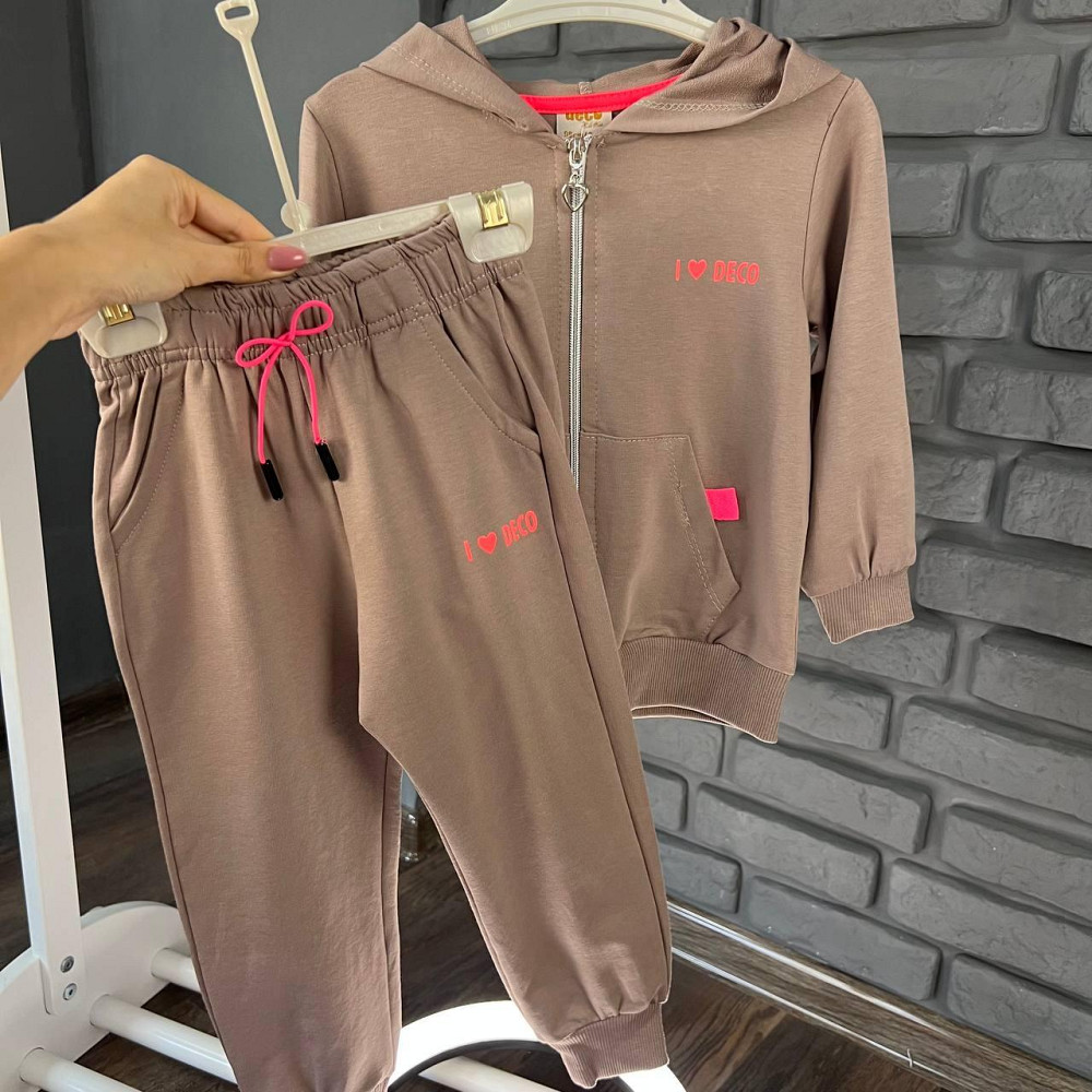 Дитячий Костюм для Дівчаток на Змійці Turkey Коричневий, 5-6 років 110 см Київ - фото 1