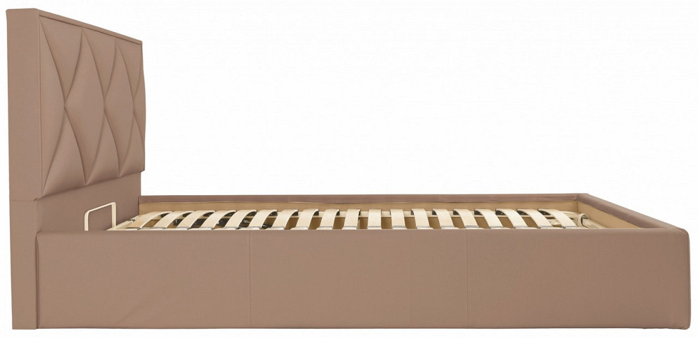 Кровать Двуспальная Leeds VIP 160 х 190 см Fly 2213 С дополнительной металлической цельносварной рамой Светло-коричневый Днепр - изображение 13