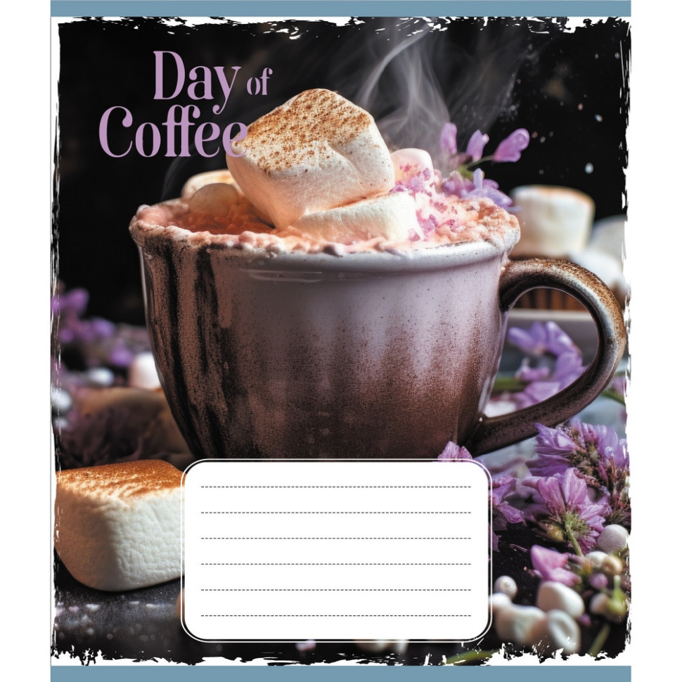 Зошит загальний "День з кавою" 048-600193L-5 в лінію, 48 аркушів Вінниця - фото 1