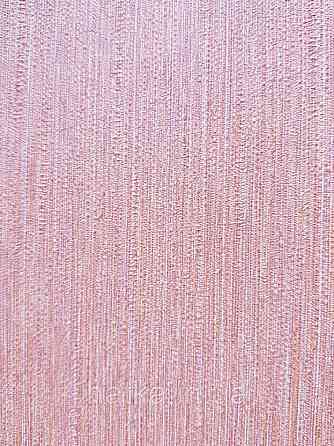 Шпалери вінілові Decoprint Breeze 0.53х10 м однотонні структурні тонка смужка під тканину теракотові Київ