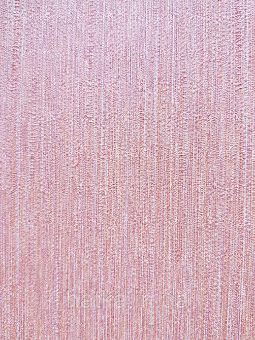 Шпалери вінілові Decoprint Breeze 0.53х10 м однотонні структурні тонка смужка під тканину теракотові Київ - фото 2