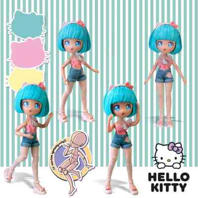 Лялька 4SF Manga Dolls Hello Kitty Красуня Пінк на скутері (HKTF3000) Вінниця