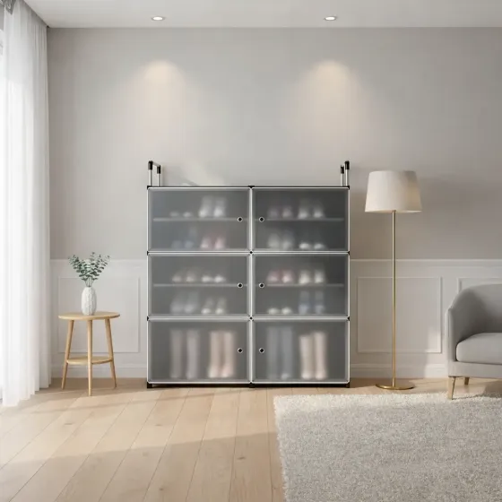 Шкаф для обуви / Закрытый стеллаж / Органайзер для одежды MPXG06S 110 х 81 x 29 см Коломия