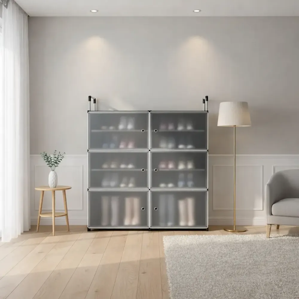 Шкаф для обуви / Закрытый стеллаж / Органайзер для одежды MPXG06S 110 х 81 x 29 см Коломия - фото 1