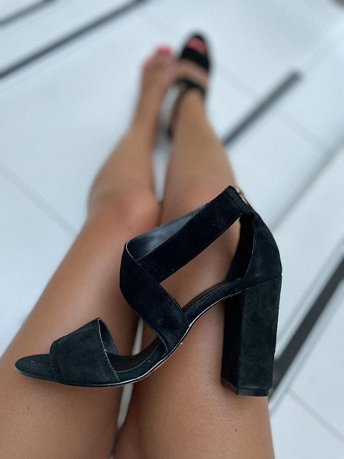 SANTINI Босоніжки жіночі SANTINI 259362-21 чорні (літо, замша натуральна) (3773) 36р.37р.38р. Коломия - фото 5