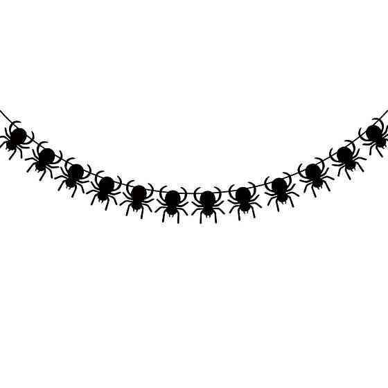 Гирлянда Пауки на Хэллоуин 3 м черный Киев